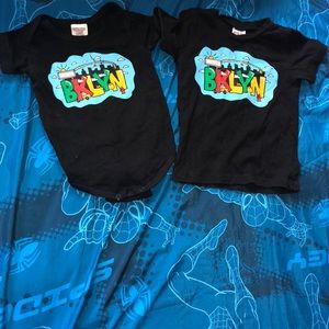 Matching onesie and t-shirt